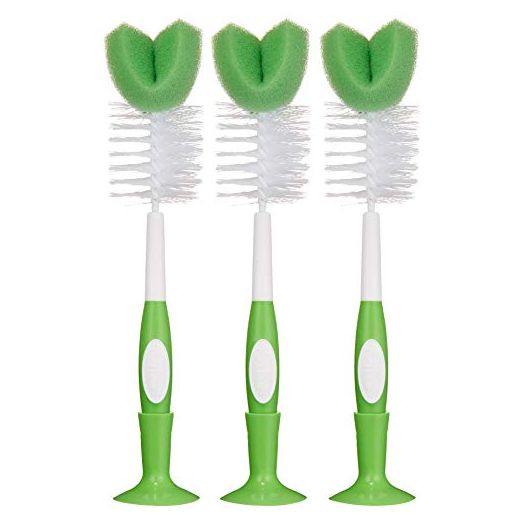 Amazon Brand - Mama Bear Bottle Brush (Pack of 3)