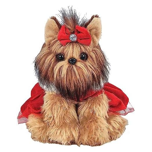 Bearington Yuletide Yorkie Stuffed Dog, 13 Inch Christmas Stuffed Animals for Kids