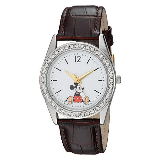 Disney Adult Round Glitz Analog Quartz Watch