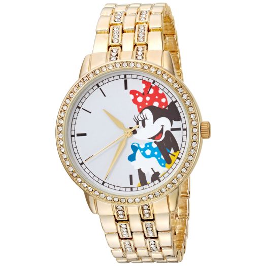 Disney Adult Glitz Analog Quartz CZ Bracelet Watch