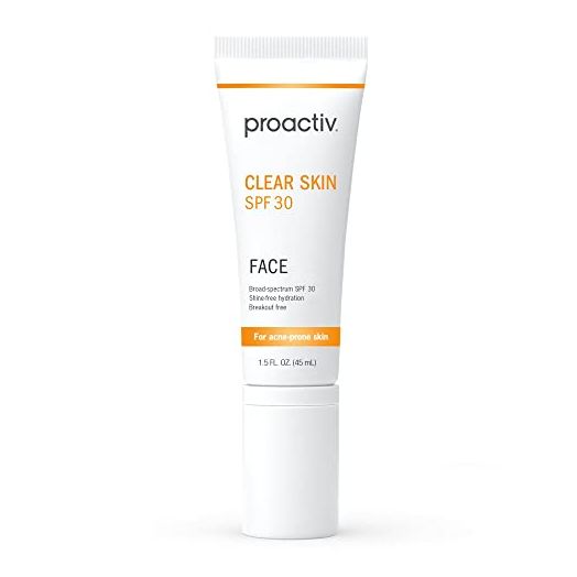 Proactiv Clear Skin Face Sunscreen Moisturizer With SPF 30 - Hydrating SPF Lotion And Sensitive Skin Sunscreen For Oily Skin And Acne-Prone Skin, Oil Free Matte Skincare Sunscreen, 1.5oz