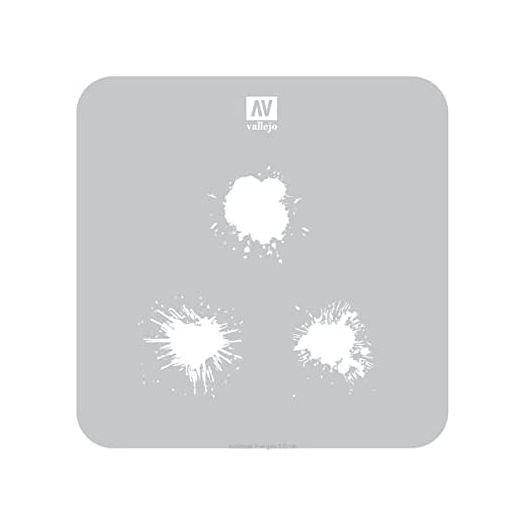 Vallejo 1/35 Scale Stencil Paint Stains - Model Building Paints & Tools # ST-TX005, 215036