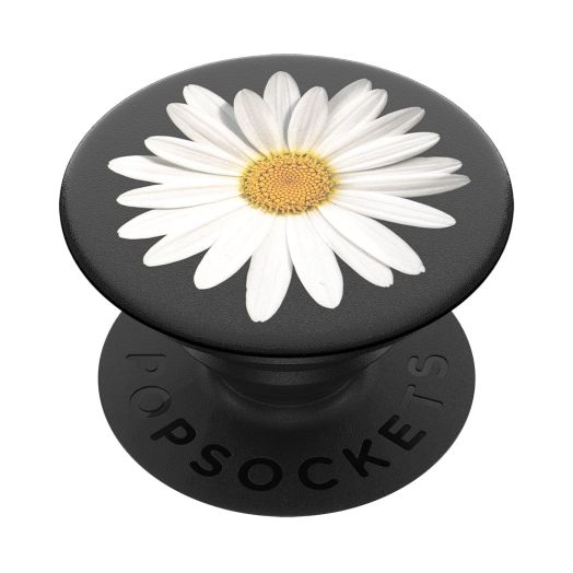 Popsockets Grip with Swappable Top for Cell Phones, PopGrip White Daisy