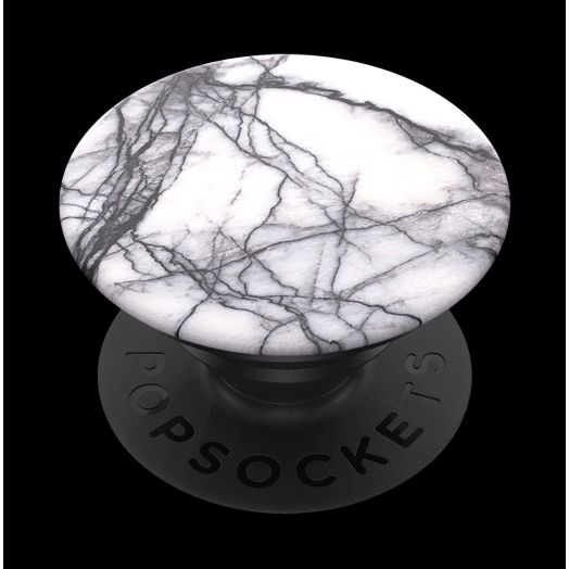 Popsockets Grip with Swappable Top for Cell Phones, PopGrip Dove White Marble