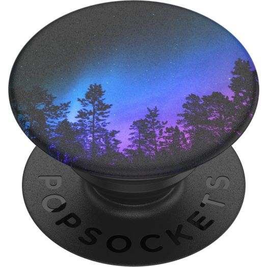 PopSockets Grip with Swappable Top for Cell Phones, PopGrip Aurora Woods