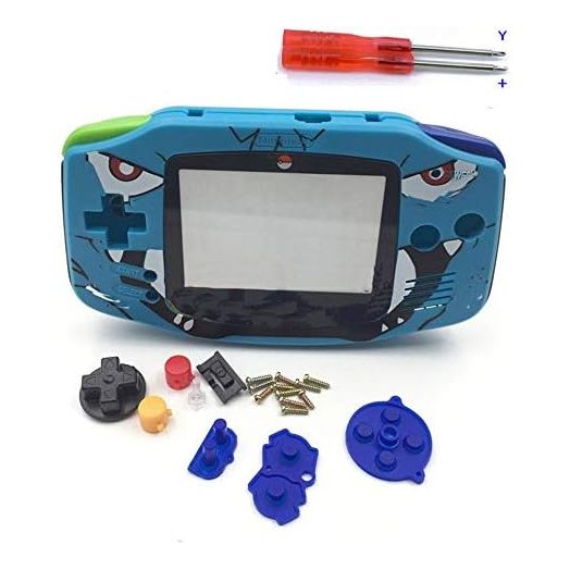 Replacement Housing Shell Case Cover Skin Button for Gameboy Advance GBA Console Color Clear