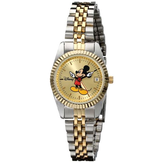Disney Adult Classic Metal Bracelet Analog Quartz Watch