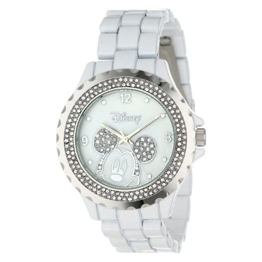 Disney Adult Enamel Sparkle Analog Quartz Bracelet Watch