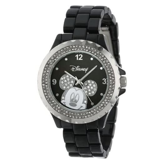 Disney Adult Enamel Sparkle Analog Quartz Bracelet Watch