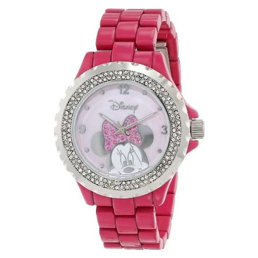 Disney Adult Enamel Sparkle Analog Quartz Bracelet Watch