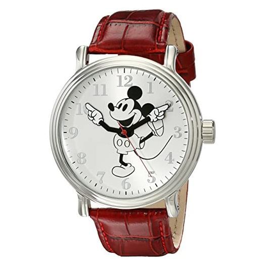 Disney Men's Mickey Mouse Watch with Black Band