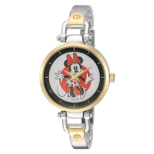 Disney Minnie Mouse Adult Bridle Metal Bracelet Analog Quartz Watch