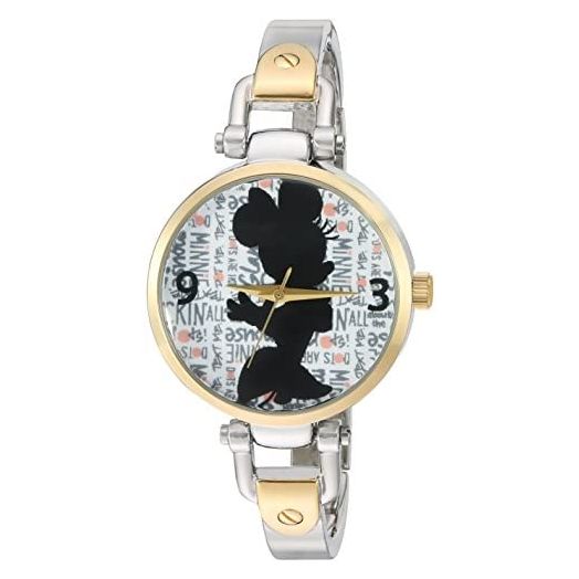 Disney Minnie Mouse Adult Bridle Metal Bracelet Analog Quartz Watch