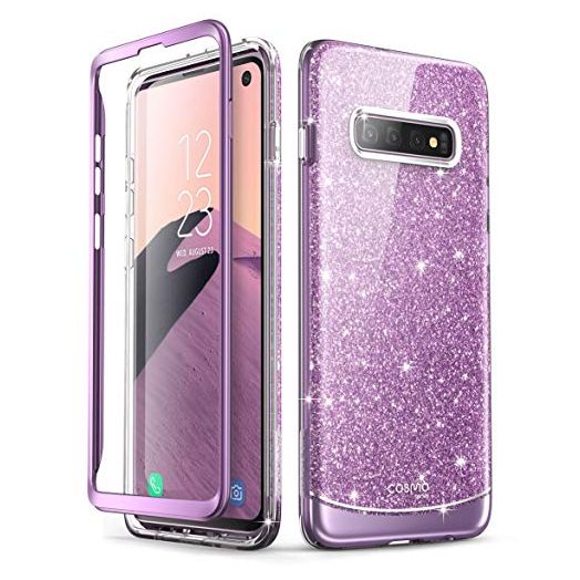 i-Blason Cosmo Series Designed for Samsung Galaxy S10 Case Stylish Full-Body Protective Bumper Case Without Built-in Screen Protector for Galaxy S10 2019 Release, Purple