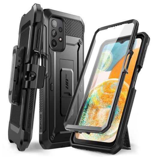 SUPCASE for Samsung Galaxy A23 5G Case with Stand (Unicorn Beetle Pro), [Built-in Screen Protector & Belt-Clip] Heavy Duty Full-Body Rugged Kickstand Protective Phone Case for Samsung A23 4G/5G, Black