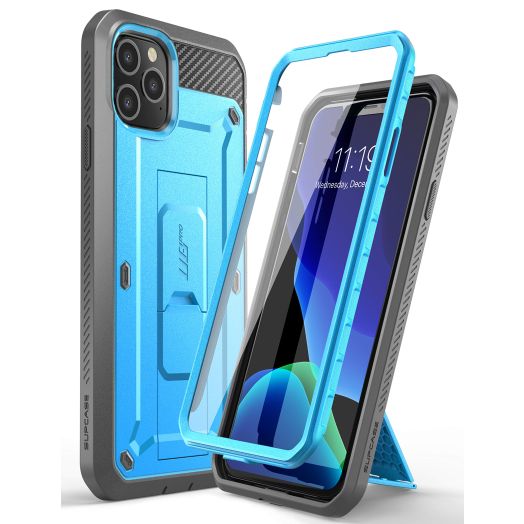 SUPCASE Unicorn Beetle Pro Series Case Designed for iPhone 11 Pro 5.8 Inch 2019, Built-in Screen Protector Full-Body Rugged Holster Case (Blue)