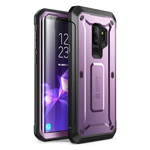 SUPCASE Unicorn Beetle Pro Series Case Designed for Samsung Galaxy S9+ Plus, with Built-in Screen Protector Full-Body Rugged Holster Case for Galaxy S9+ Plus (2018 Release) (Purple)