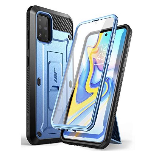 SupCase Unicorn Beetle Pro Series Designed for Samsung Galaxy A51 Case (Not Fit A51 5G Version), Full-Body Rugged Holster & Kickstand Case with Built-in Screen Protector (Slate Blue)