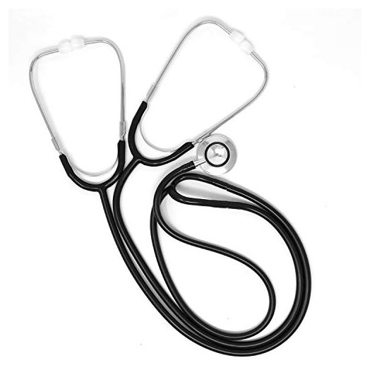Ever Ready First Aid Dual Head Teaching Stethoscope - Nursing Student Stethoscope - Medical Training Stethoscope, Black