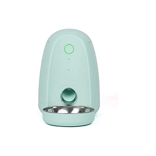 DOGNESS Smart Feed Automatic Cat Feeder, Wi-Fi Enabled Pet Feeder for Cat and Small Dog, Smartphone App for iOS and Android, Fresh Lock System Auto Food Dispenser (2L Feeder, Green)