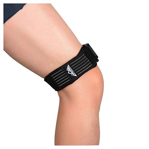 SupreGear IT Band Strap, Adjustable Iliotibial Band - Knee, Thigh, Hip & ITB Syndrome Support - Extra Compression Stabilizer for Patellar Tendonitis and Osgood Schlatters Woman Men