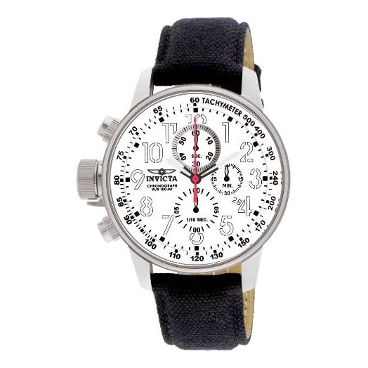 Invicta Men's 1514 I "Force Collection" Stainless Steel Cloth Strap Watch