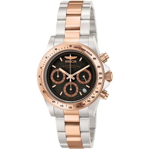 Invicta Men's 6932 "Speedway Professional Collection" 18k Rose Gold-Plated and Stainless Steel Watch