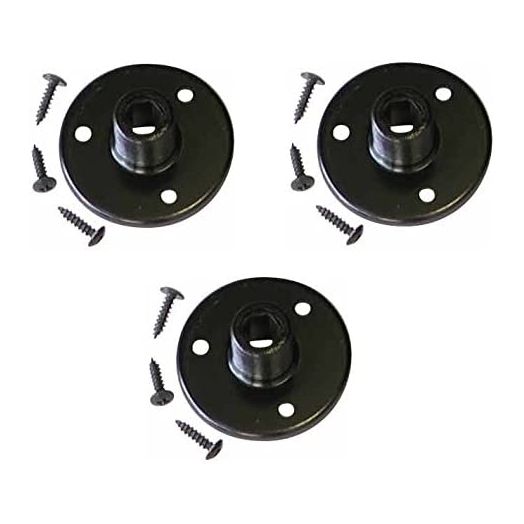 Audio2000'S AST4264BX3 3-Pack Black Microphone Gooseneck Table Mounts with 5/8" X 27 Threads and Mounting Screws
