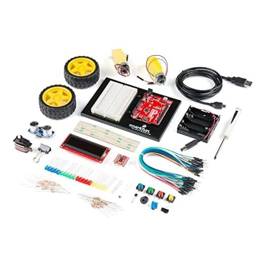 SparkFun Inventors Kit v4.1-Compatible with Arduino-Beginner Kit Age 10 Plus Start Learning Programming Electronics Use: Education Classroom MakerSpace Library Home Learning Build a Robot No Soldering