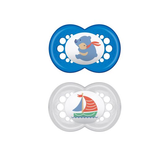 MAM Original Pacifier, 6-16 Months, Boy, 2 Pack