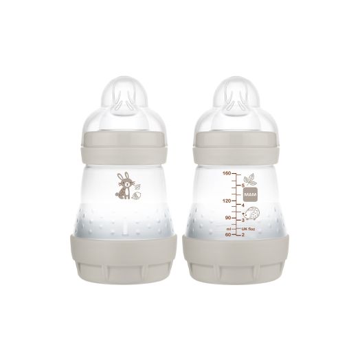 MAM Easy Start Matte Anti-Colic Bottle, 5 oz, Unisex, 2 pack