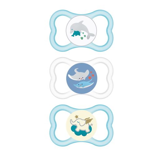 MAM Air Night & Day Pacifier, 6+ Months, Boy, 3 pack
