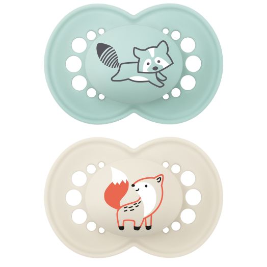 MAM Original Matte Pacifier, 6-16 Months, Boy, 2 Pack