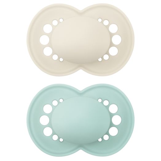 MAM Original Matte Pacifier, 6-16 Months, Unisex, 2 Pack