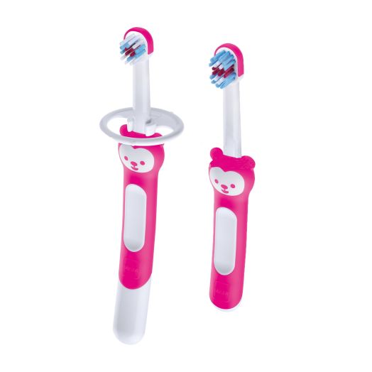MAM Learn to Brush Set, 5+ Months, Girl, 2 Pack