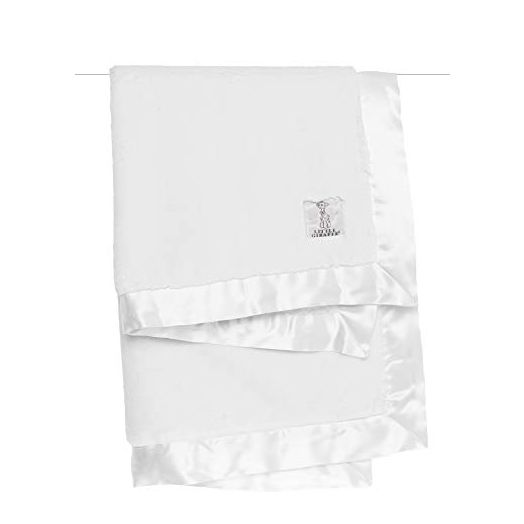 Little Giraffe Luxe Stroller Baby Blanket, White, 29" x 35"