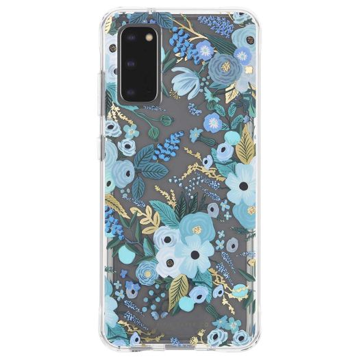 Rifle Paper Co. Case for Samsung Galaxy S20 - Floral Design - 6.2 Inch - Garden Party Blue