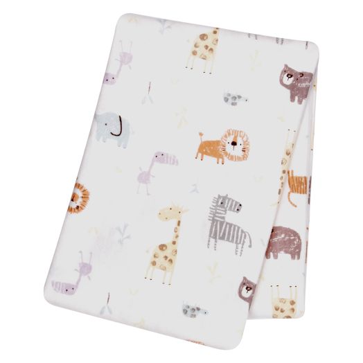 Crayon Jungle Flannel Swaddle Blanket