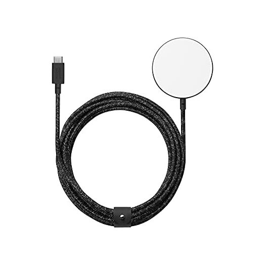 Native Union Snap Magnetic Wireless Charger – MagSafe Charging for iPhone 13/13 Mini / 13 Pro / 13 Pro Max – Built-in 10ft / 3m USB-C Cable – 15W Fast-Charging for Qi-Compatible Devices (Cosmos)