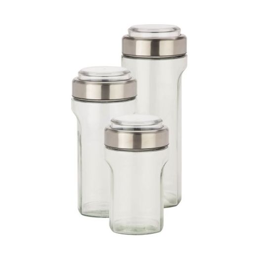 Honey Can Do Store And Measure Set, Stainless Steel, 3-Piece