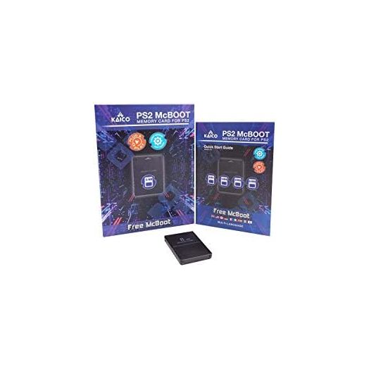 Kaico Free Mcboot 8MB PS2 Memory Card Running FMCB PS2 Mcboot 1.966 for Sony Playstation 2 - FMCB Free Mcboot Your PS2 - Plug and Play - Playstation 2 CFW McBoot 1.966