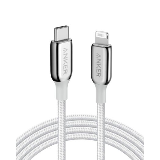 Anker USB C to Lightning Cable (6ft) Powerline+ III MFi Certified Lightning Cable for iPhone 13 13 Pro 12 Pro Max 12 11 X XS XR 8 Plus, AirPods Pro, Supports Power Delivery (Silver)