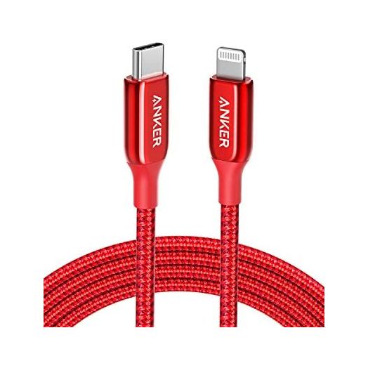 Anker USB C to Lightning Cable (6ft) Powerline+ III MFi Certified Lightning Cable for iPhone 13 13 Pro 12 Pro Max 12 11 X XS XR 8 Plus, AirPods Pro, Supports Power Delivery (Red)