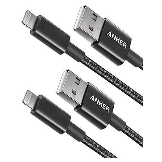 Anker iPhone Charger Cable, (2-Pack) 6ft, Premium Nylon USB-A to Lightning Cable, MFi Certified Cable for iPhone SE/Xs/XS Max/XR/X/8 Plus/7/6 Plus, iPad, and More.