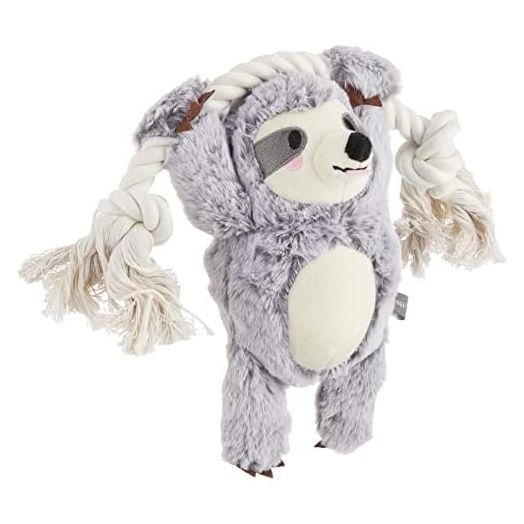 Fringe Studio Dog Toy, Girlie Sloth On A Rope Plsh Pet Toy (289372), 1 Count (Pack of 1)