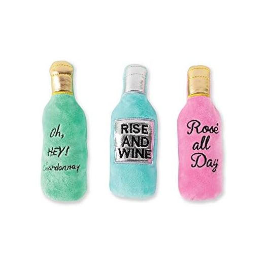 Fringe Studio,Dog Squeaker Pet Toy Set, Set of 3, Wine (289440), Multi-Colored for Small Breeds