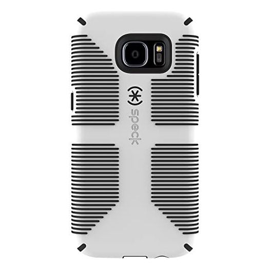 Speck 75870-1909 Dual-Layer CandyShell Grip Case for Galaxy S7 Edge -  White/Black