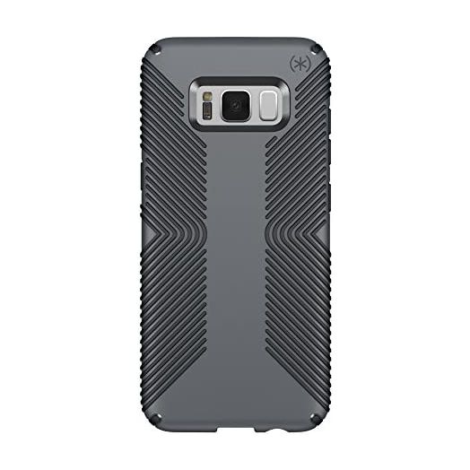Speck Products Presidio Grip Cell Phone Case for Samsung Galaxy S8 Plus - Graphite Grey/Charcoal Grey