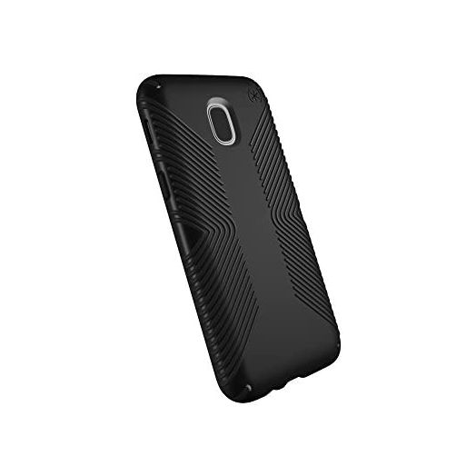 Speck Products Presidio Grip Samsung Galaxy J3 Case (fits Verizon J3 V 3rd Gen, AT&T Express Prime 3; Cricket Amp Prime 3, Sol 3; T-Mobile J3 Star), Black/Black