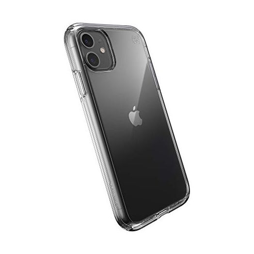 Speck iPhone 11 Clear Case - Drop Protection, Anti-Yellowing, Anti-Fade Slim Transparent - Shock-Absorbent iPhone 11 Cases Bumper Cover - Heavy Duty - Perfect Clear Presidio